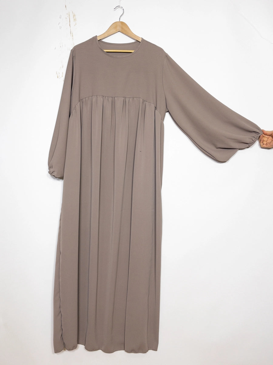 Long Medina Silk Abaya Pearl Hijab London