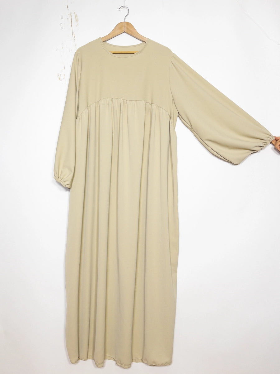 Long Medina Silk Abaya Pearl Hijab London