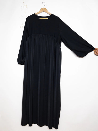 Long Medina Silk Abaya Pearl Hijab London