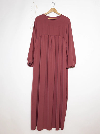 Long Medina Silk Abaya Pearl Hijab London