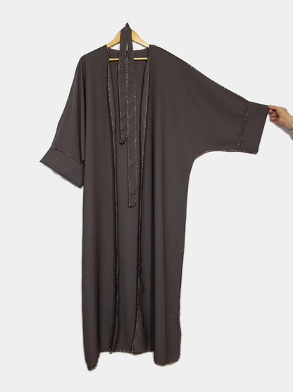 Kimono Silk Abaya Pearl Hijab London