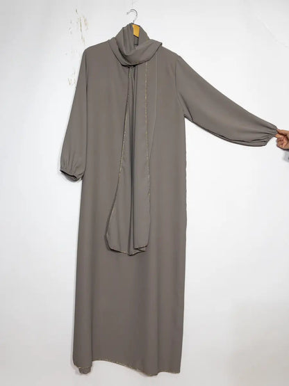 Medina Silk Abaya Pearl Hijab London