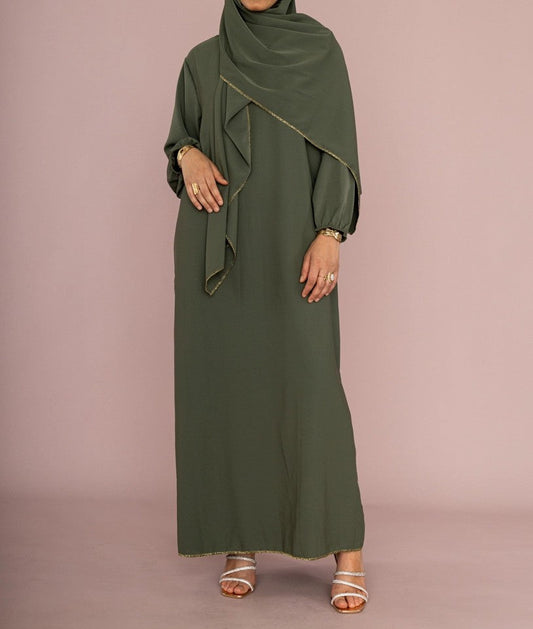 Medina Silk Abaya Pearl Hijab London