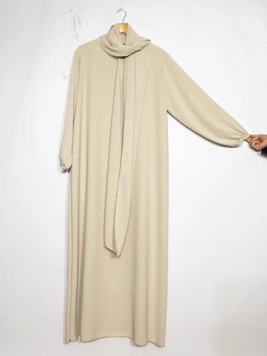 Medina Silk Abaya Pearl Hijab London