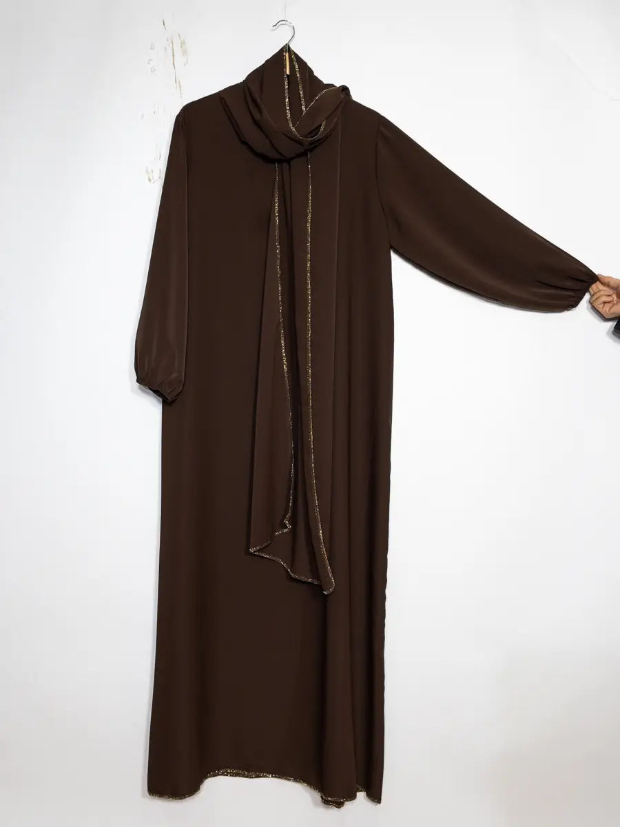 Medina Silk Abaya Pearl Hijab London