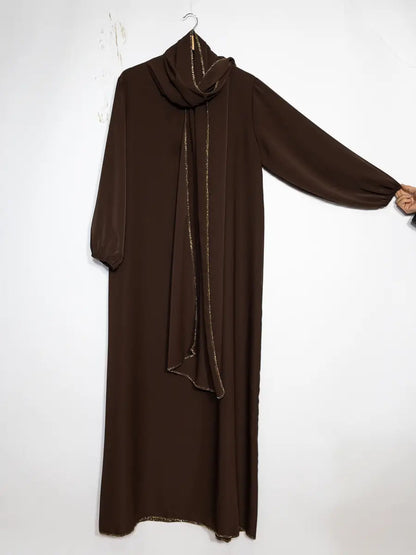 Medina Silk Abaya Pearl Hijab London