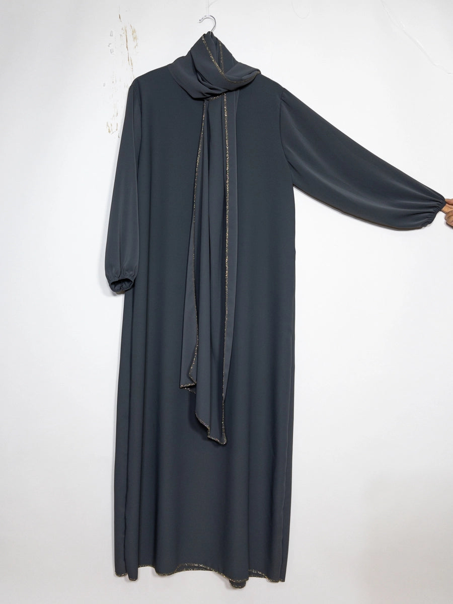 Medina Silk Abaya Pearl Hijab London