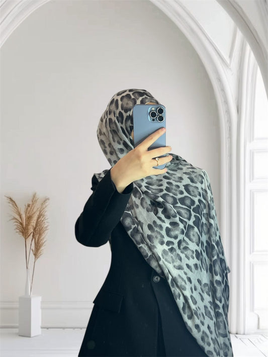 Leopard Printed Hijab