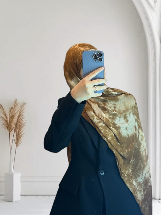 Tie Dye Modal Printed Hijab