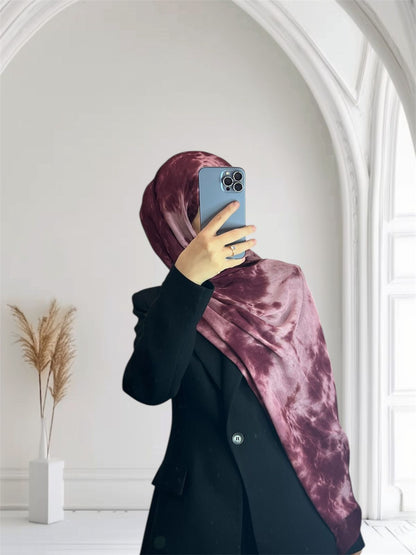 Tie Dye Modal Printed Hijab